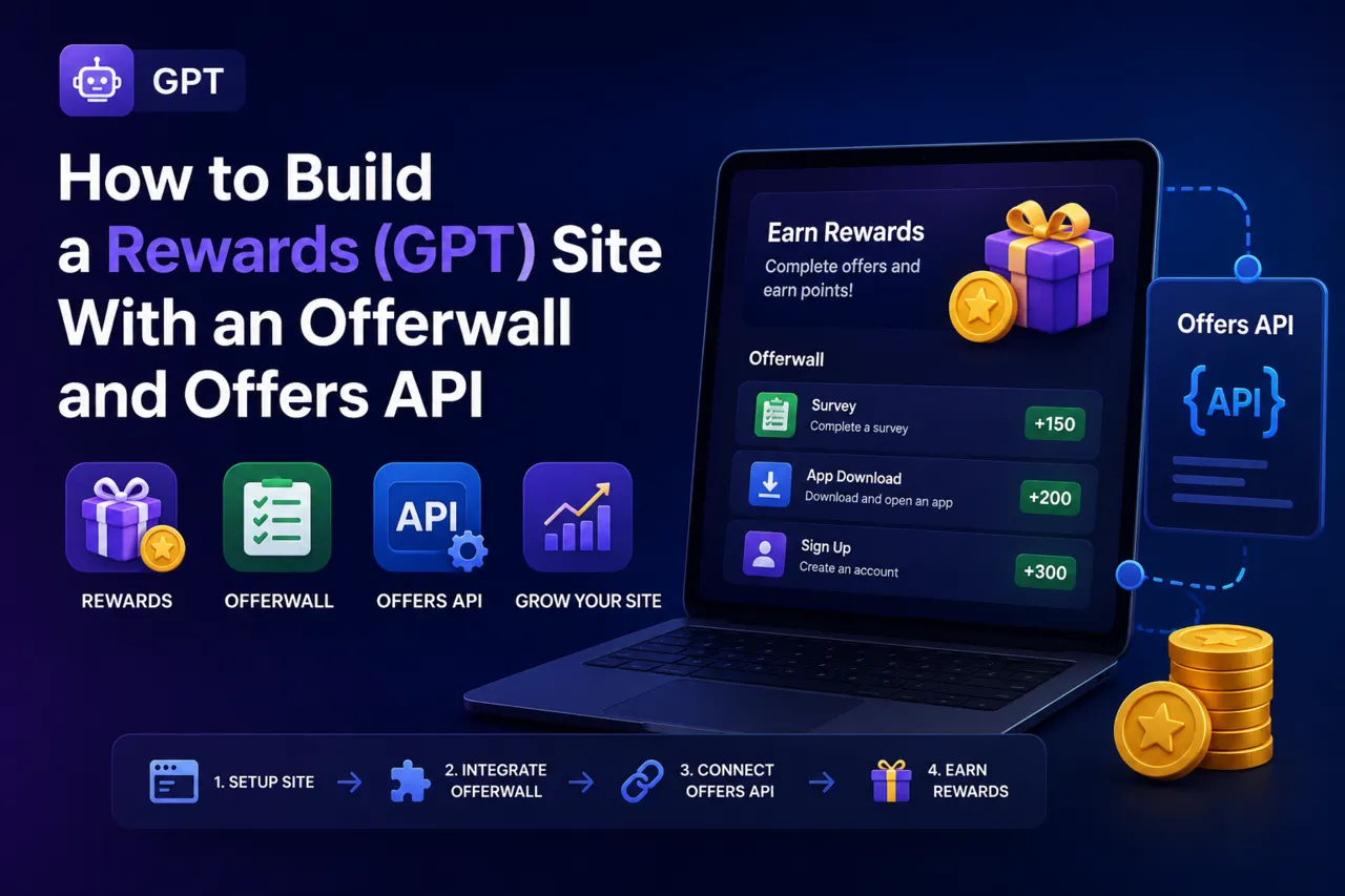 How to Build a Rewards (GPT) Site With an Offerwall and Offers API