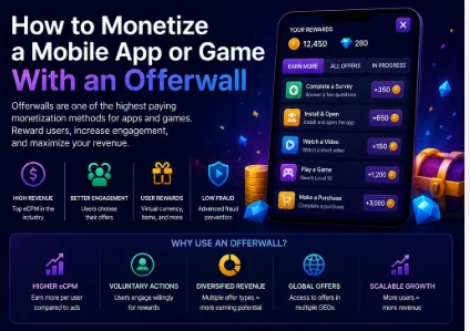 How to Monetize a Mobile App or Game With an Offerwall