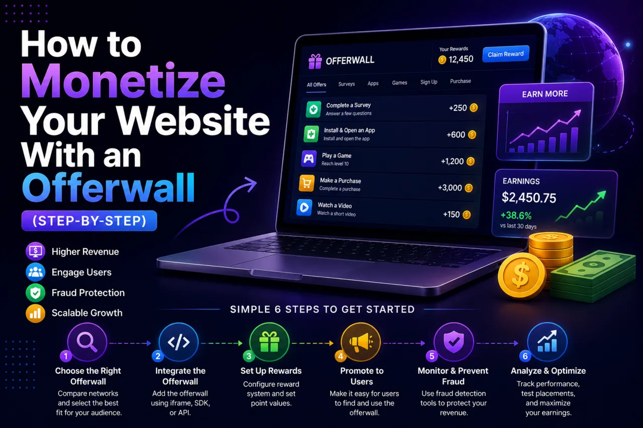How to Monetize Your Website With an Offerwall (Step-by-Step)